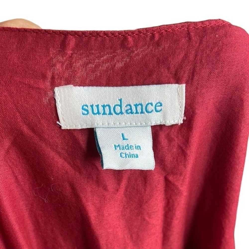 Sundance Large Boho Tiered Maxi Dress Cotton Silk… - image 9