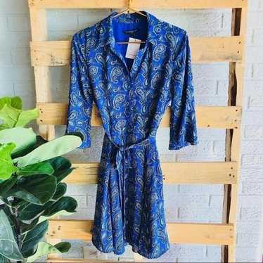 Banana Republic Paisley Button Up Kimono Dress