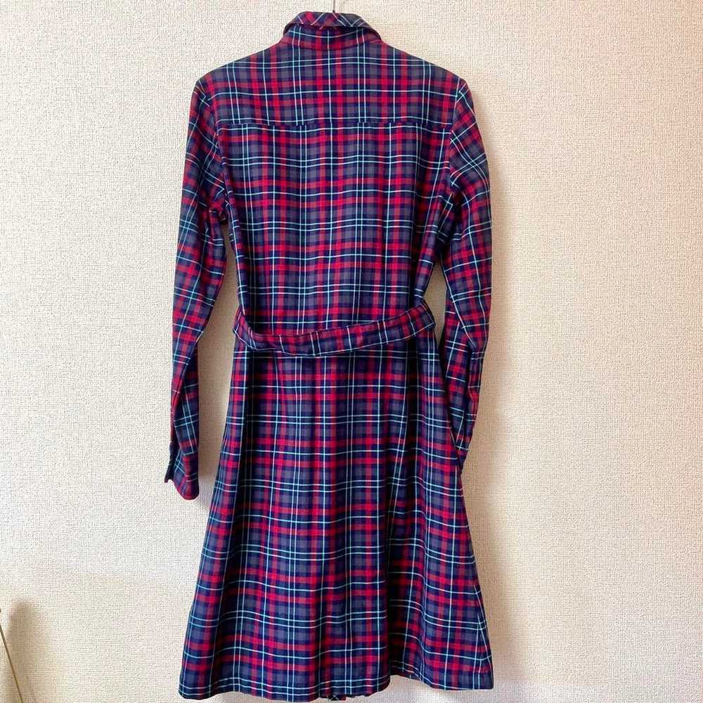 FRED PERRY Tartan Check Pattern Shirt Dress S - image 2