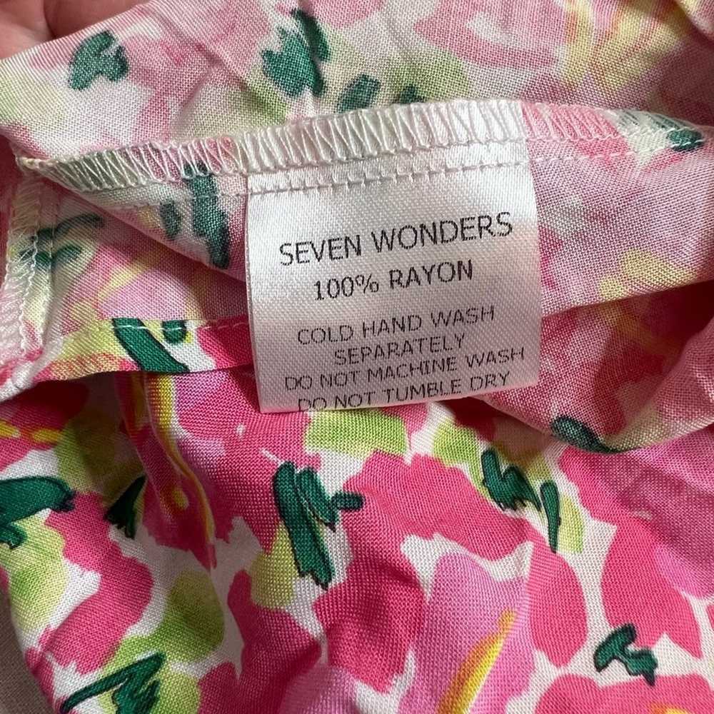 Seven Wonders Milkmaid Cottagecore Pink Floral Mi… - image 7