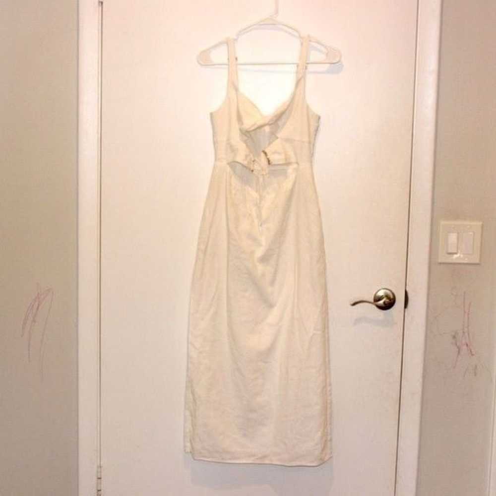 Meshki White Long Maxi Dress Women Size Small - image 11