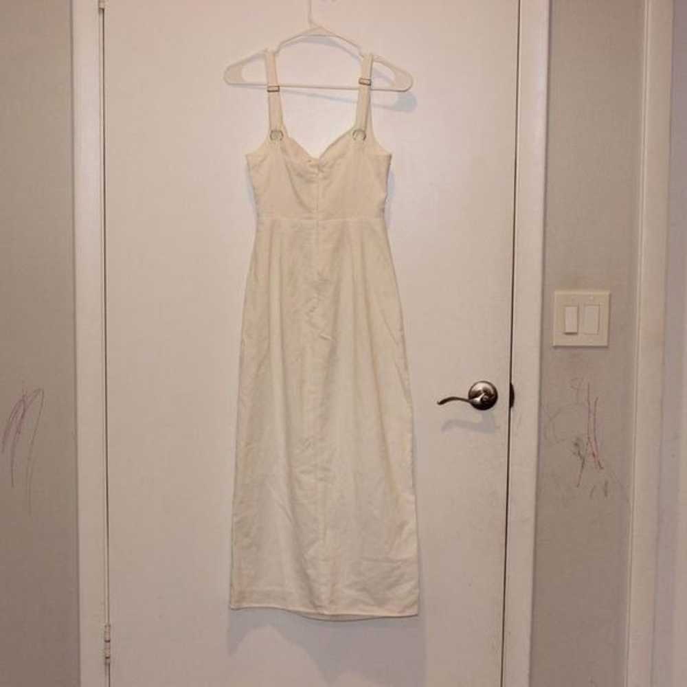 Meshki White Long Maxi Dress Women Size Small - image 5