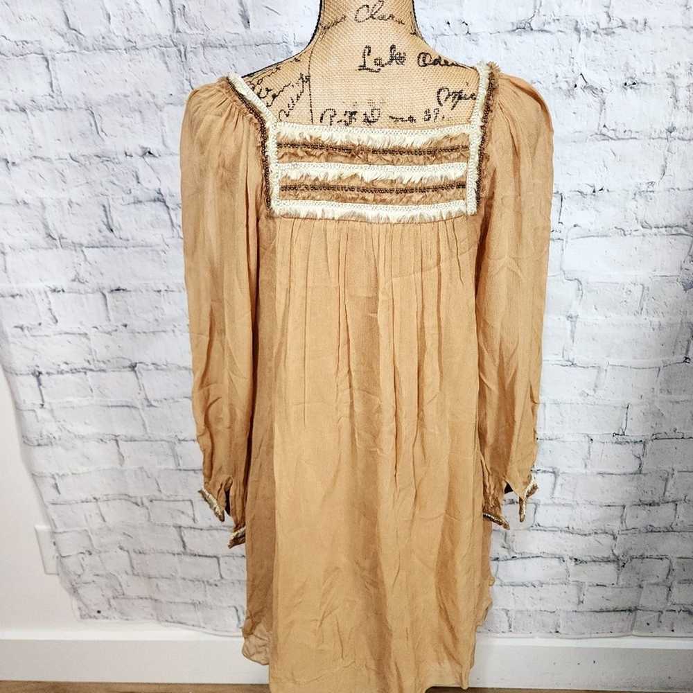 Blank london mini dress Sz S long sleeve boho min… - image 4