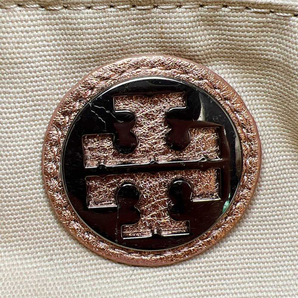 Tory Burch Wool Charcoal Brown Tote Bag 8665 - image 9