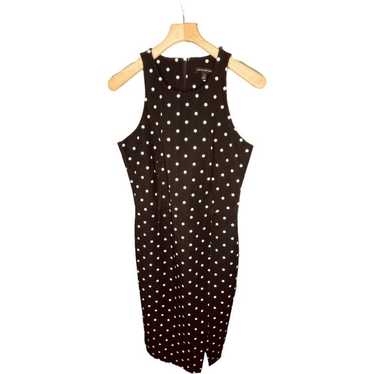 Banana Republic Polka Dot Sleeveless Midi Dress