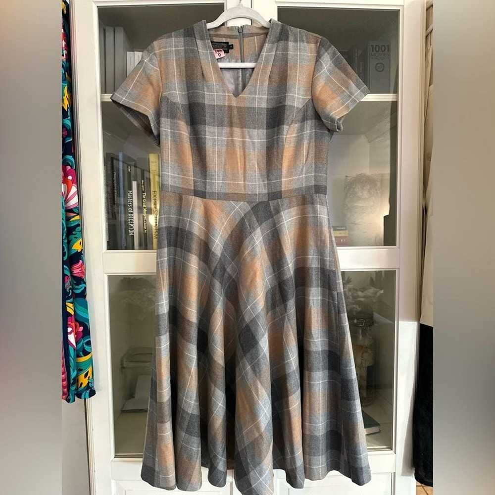 Pendleton 100% WOOL Plaid Audrey Dress Size 12 Ta… - image 1