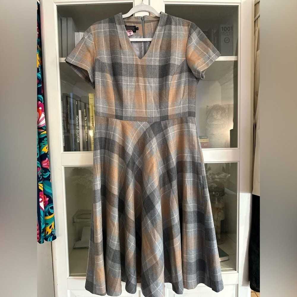 Pendleton 100% WOOL Plaid Audrey Dress Size 12 Ta… - image 2