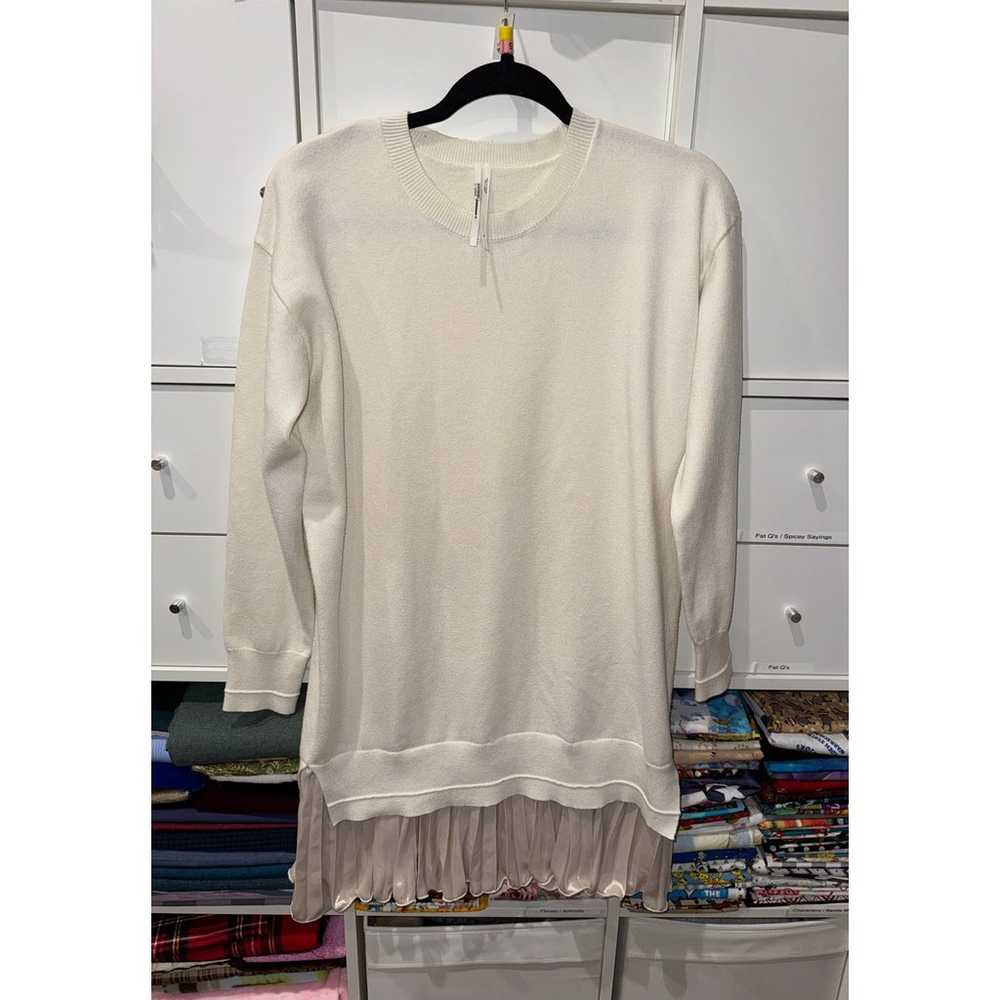 NWOT Custom Long-Sleeve Pleated Twofer Sweater Mi… - image 8