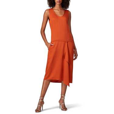 Zero + Maria Cornejo Iro Dress Women's 4 Orange S… - image 1