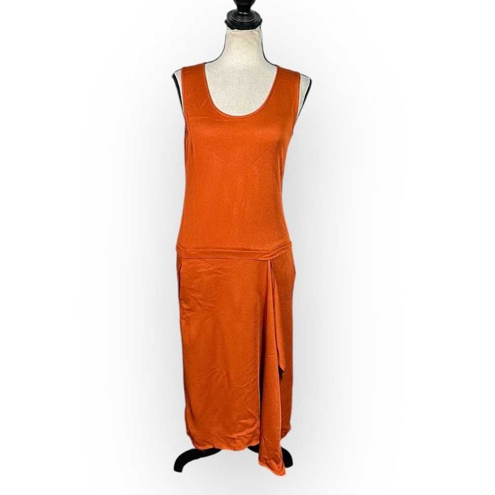 Zero + Maria Cornejo Iro Dress Women's 4 Orange S… - image 3