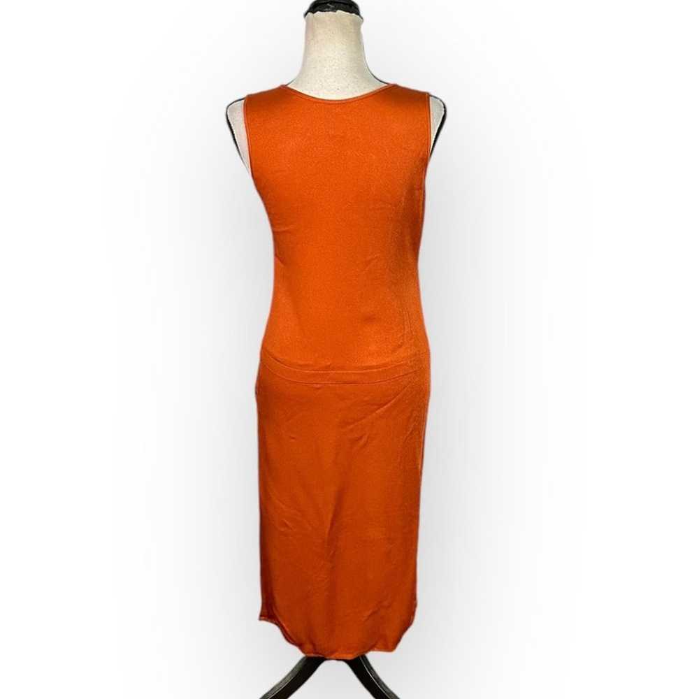 Zero + Maria Cornejo Iro Dress Women's 4 Orange S… - image 5