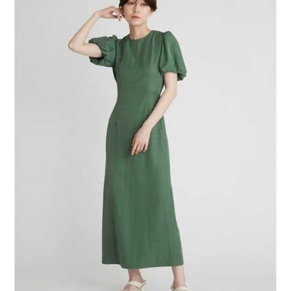 FRAY I.D Linen Puff Sleeve Dress - image 1