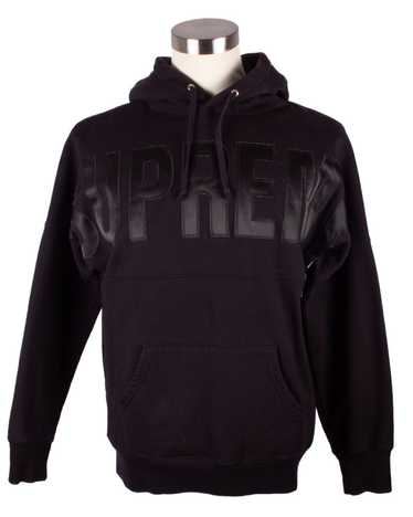 Supreme SUPREME F/W 2014 BANNER LOGO BLACK HOODIE - image 1