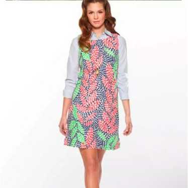 LILLY PULITZER Womens 4 Stephanie Shift Dress Ope… - image 1