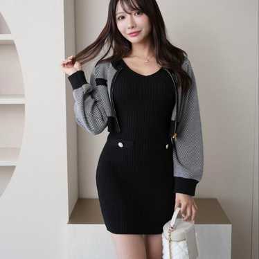 LIP SERVICE Tweed Ensemble Knit Dress - image 1