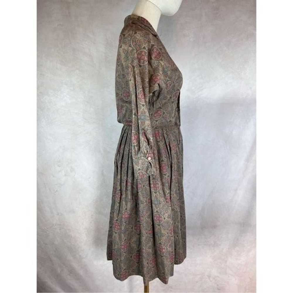 Vintage 1950s Paisley Shirtwaist Dress - image 5