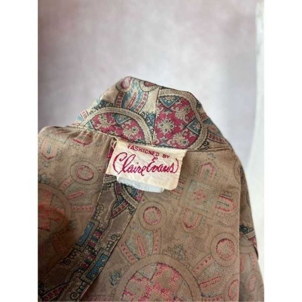 Vintage 1950s Paisley Shirtwaist Dress - image 7