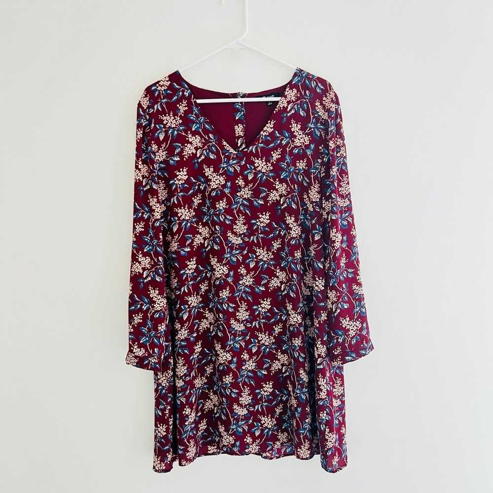 Madewell Antique Floral Long Sleeve Button Back M… - image 1