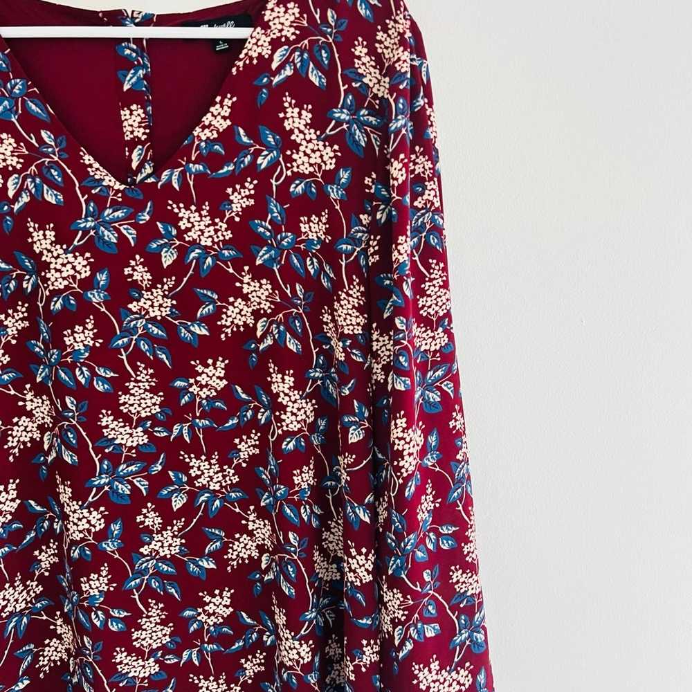 Madewell Antique Floral Long Sleeve Button Back M… - image 2