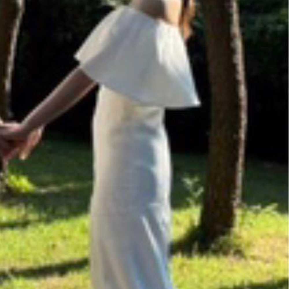 B'sweet Off-Shoulder White Wedding Dress - image 2