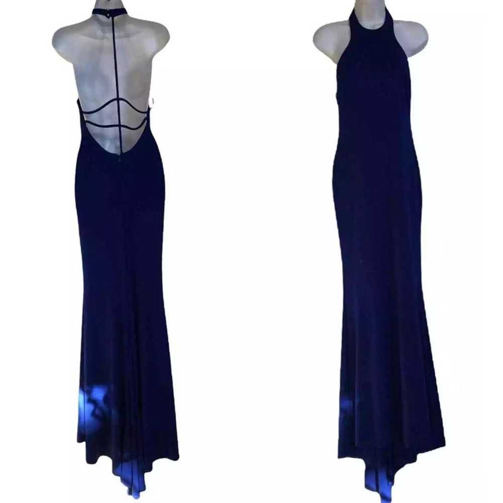 Abyss by Abby royal blue halter neck strappy back… - image 1