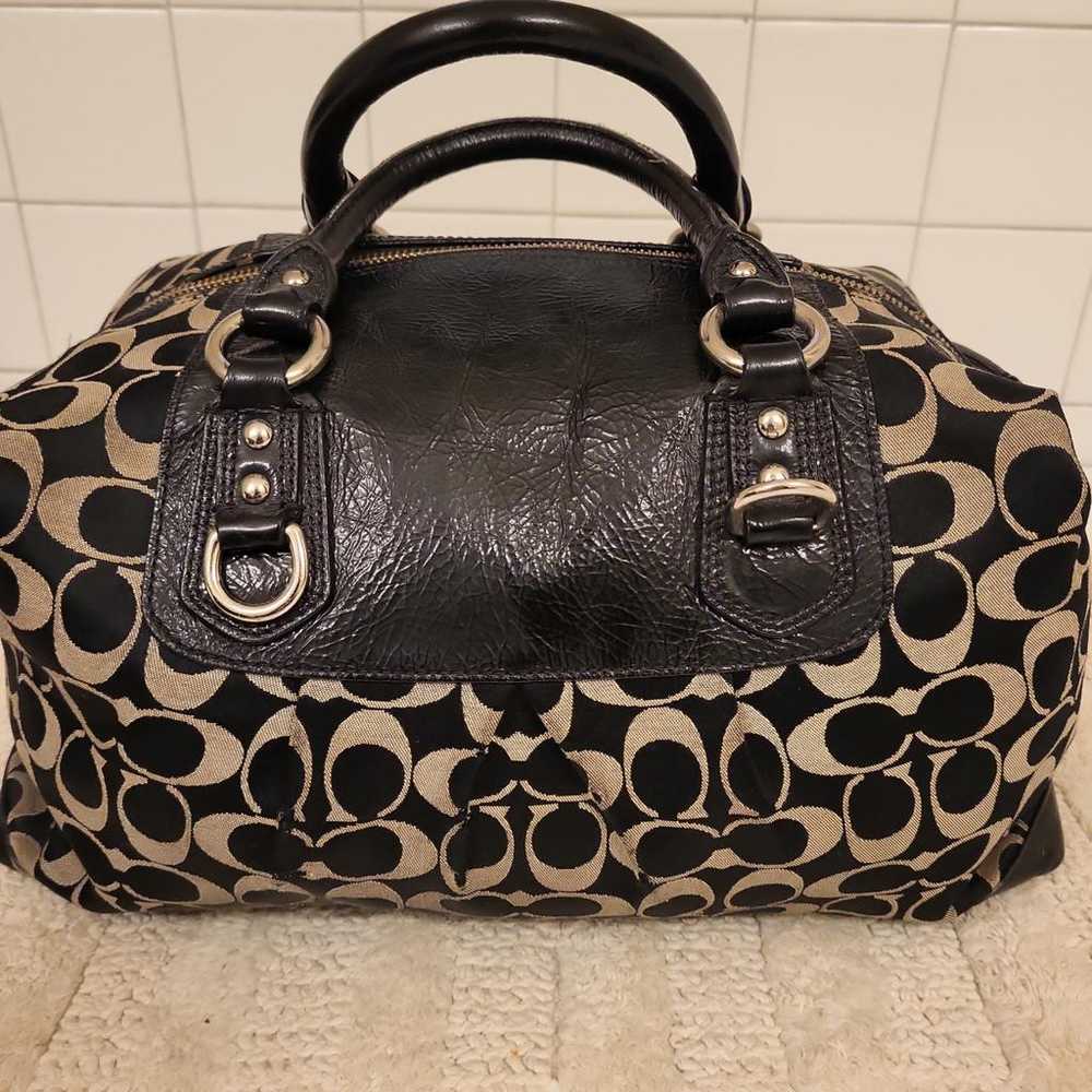 Coach Madison cloth handbag - image 4