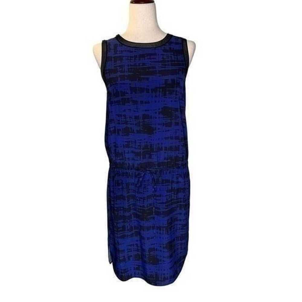 NEW Vince Blue Sleeveless Silk Mini Dress | Size S - image 2