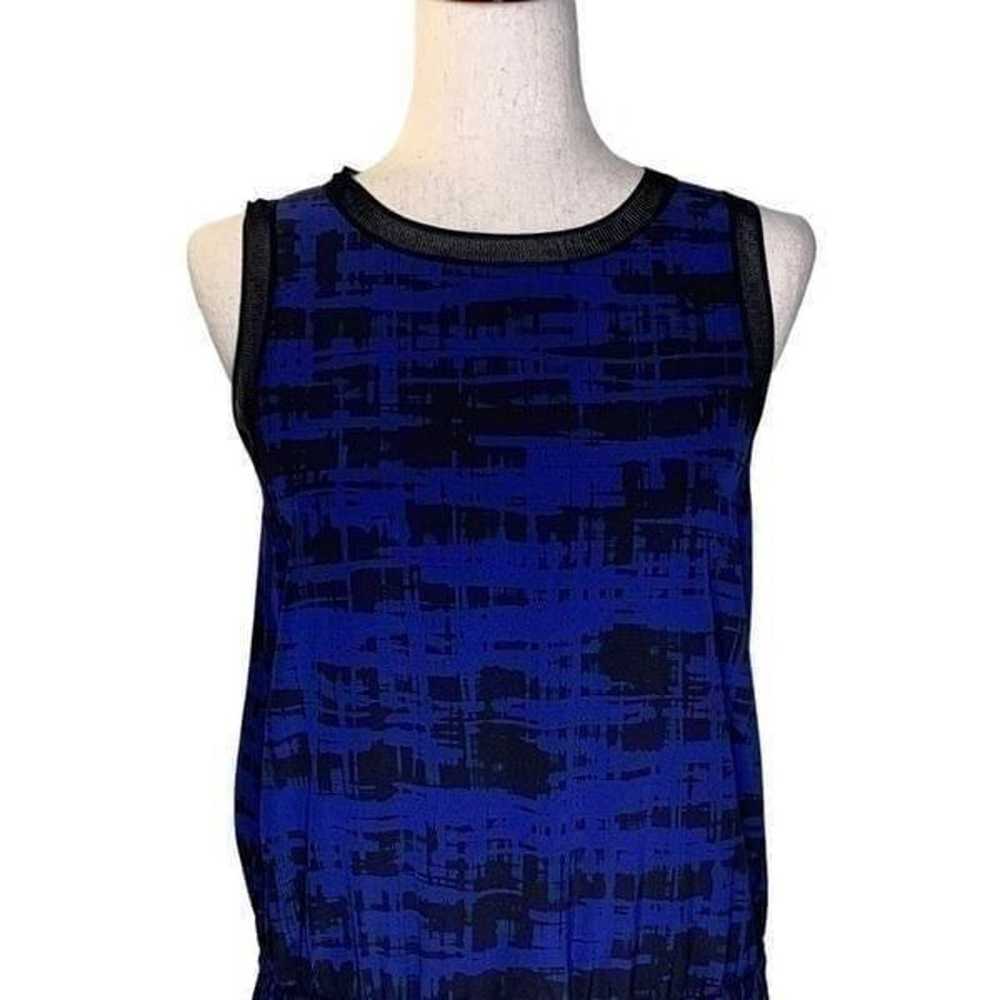 NEW Vince Blue Sleeveless Silk Mini Dress | Size S - image 3