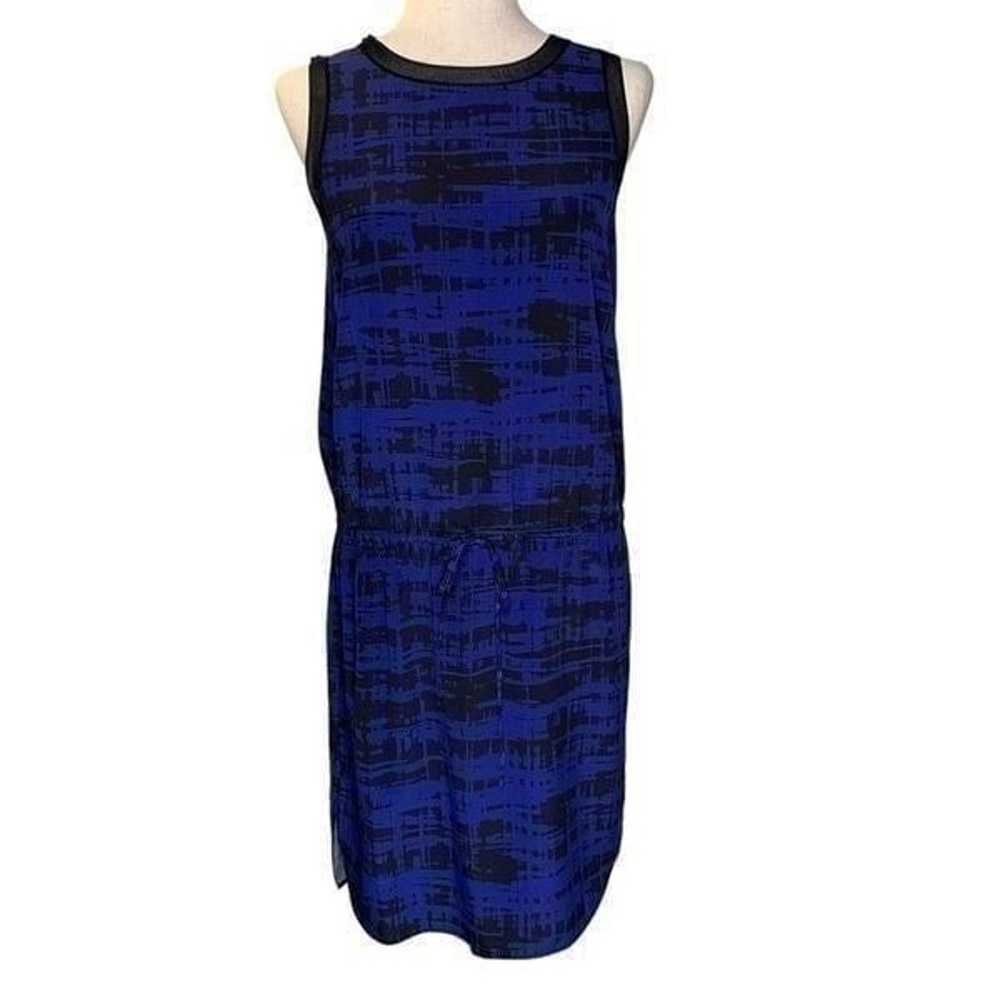 NEW Vince Blue Sleeveless Silk Mini Dress | Size S - image 4