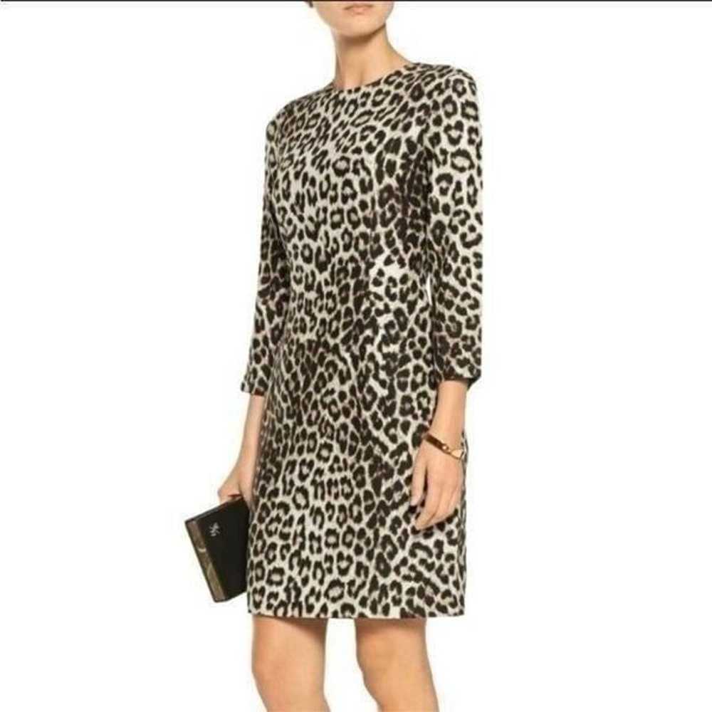 Rag & Bone Leopard Print Silk 3/4 Sleeve Silk Dre… - image 11