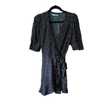 Reformation Women's Deanna Polka Dot Wrap Dress S… - image 1