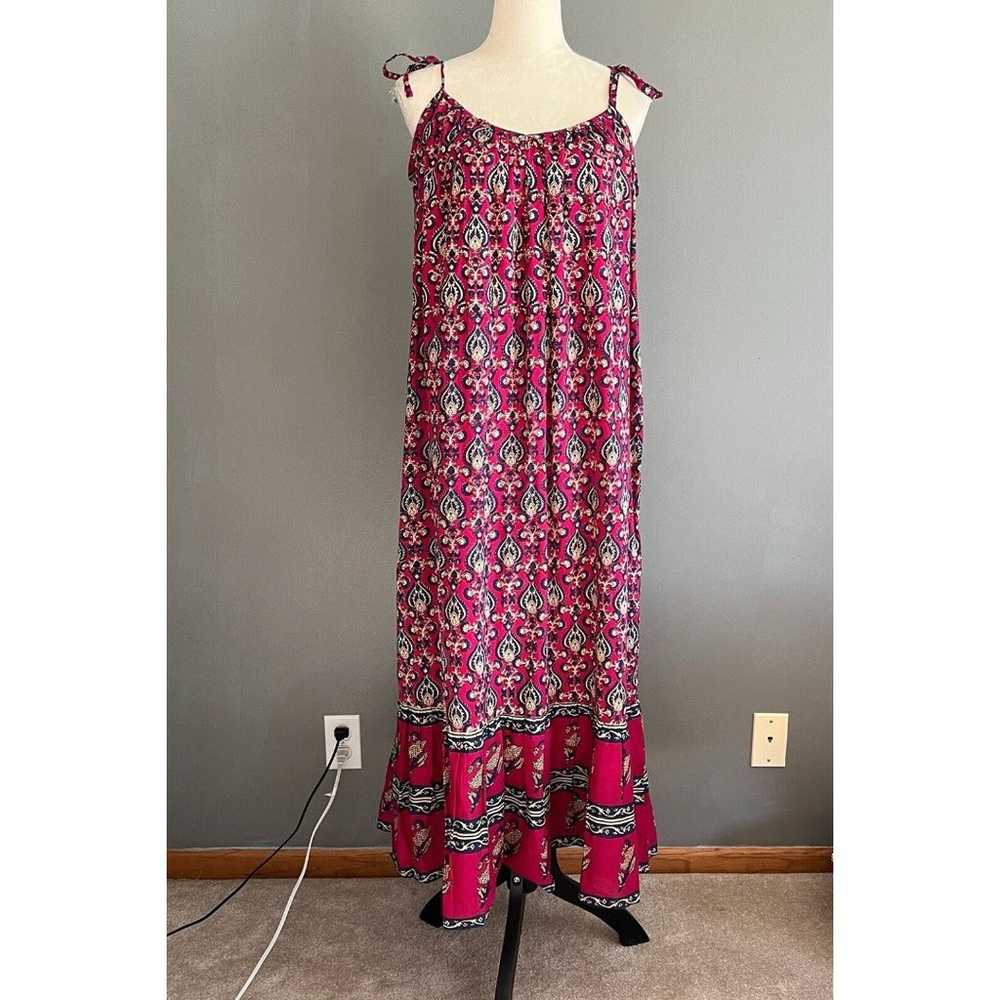 Emerson Fry India Collection Sundress M/L Maxi Or… - image 1