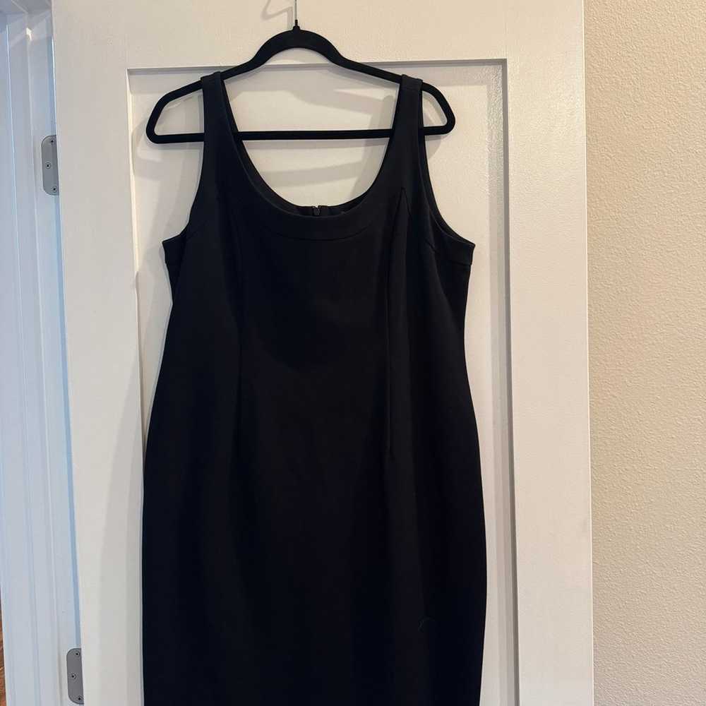 Eileen Fisher Size Lge Basic Black Dress.  Fully … - image 2