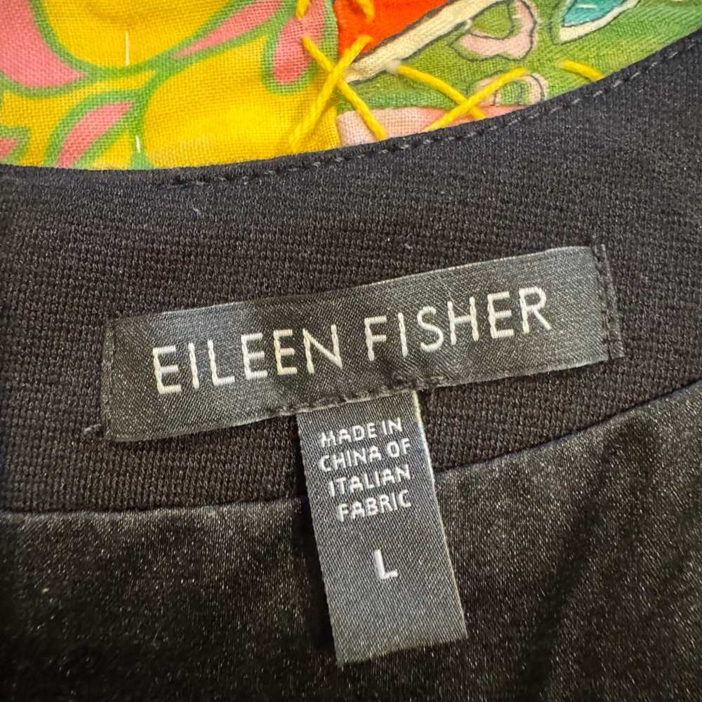 Eileen Fisher Size Lge Basic Black Dress.  Fully … - image 3