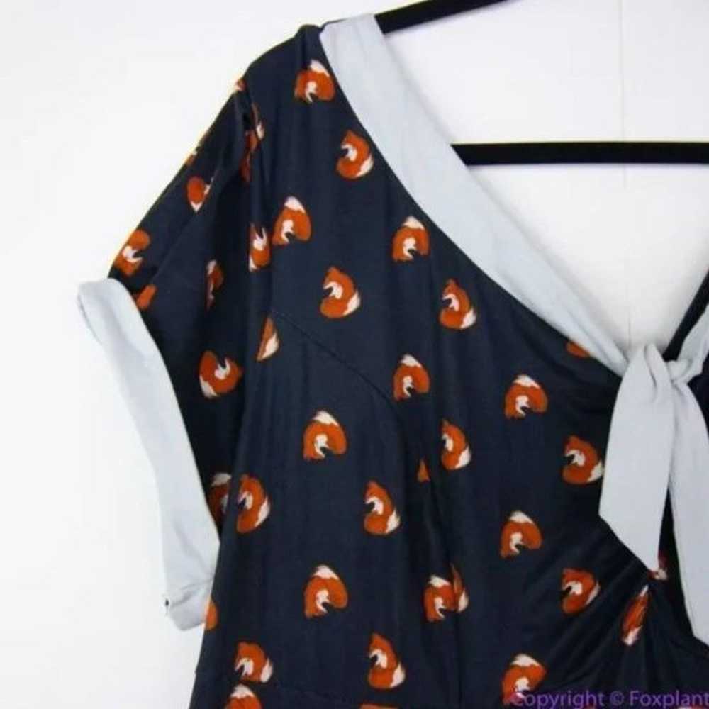 Unique Vintage Gwynnie Bee Black Fox Print Fit An… - image 7