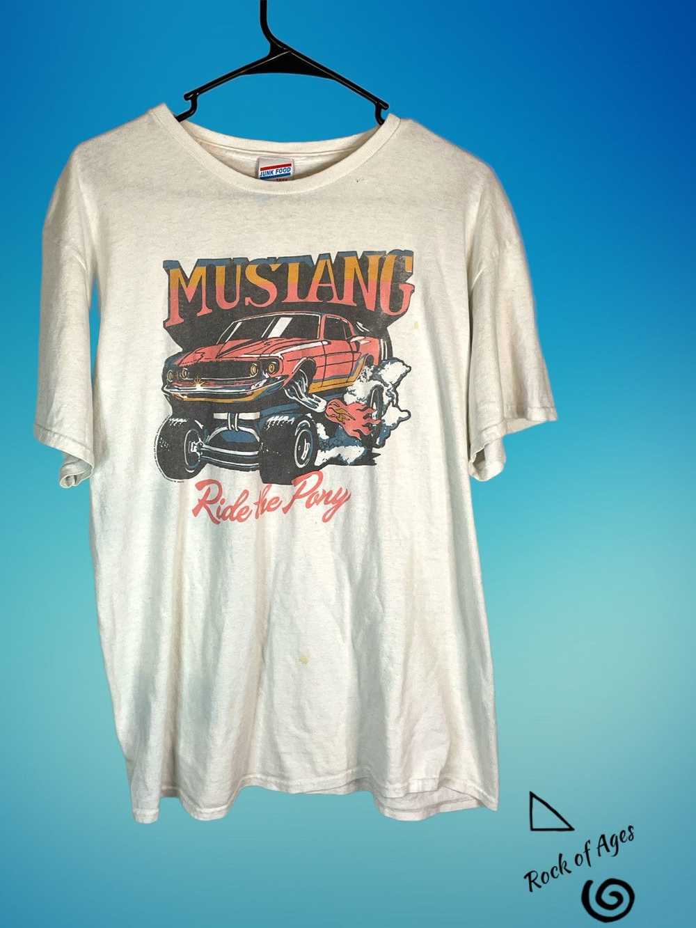 Mustang × Tee Shirt × Vintage Junk Food Tee Tag V… - image 2