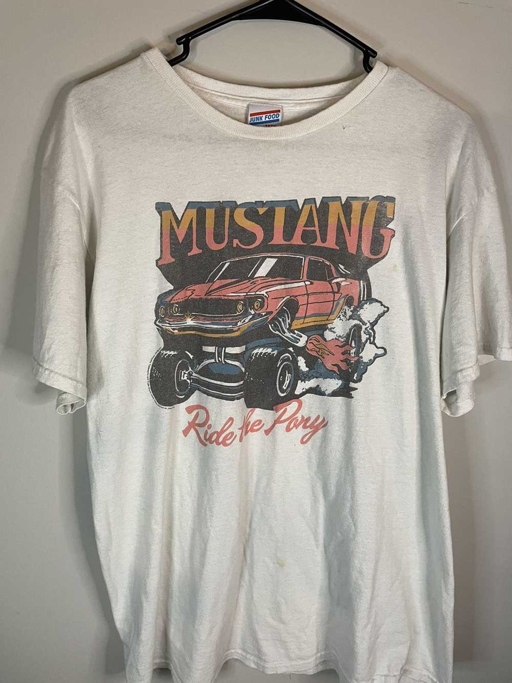 Mustang × Tee Shirt × Vintage Junk Food Tee Tag V… - image 3