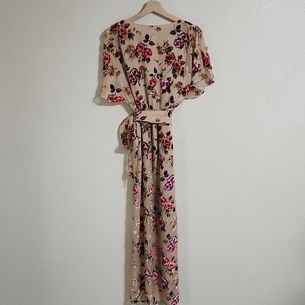 Alice + Olivia Clarine Floral Velvet Burnout Faux… - image 6