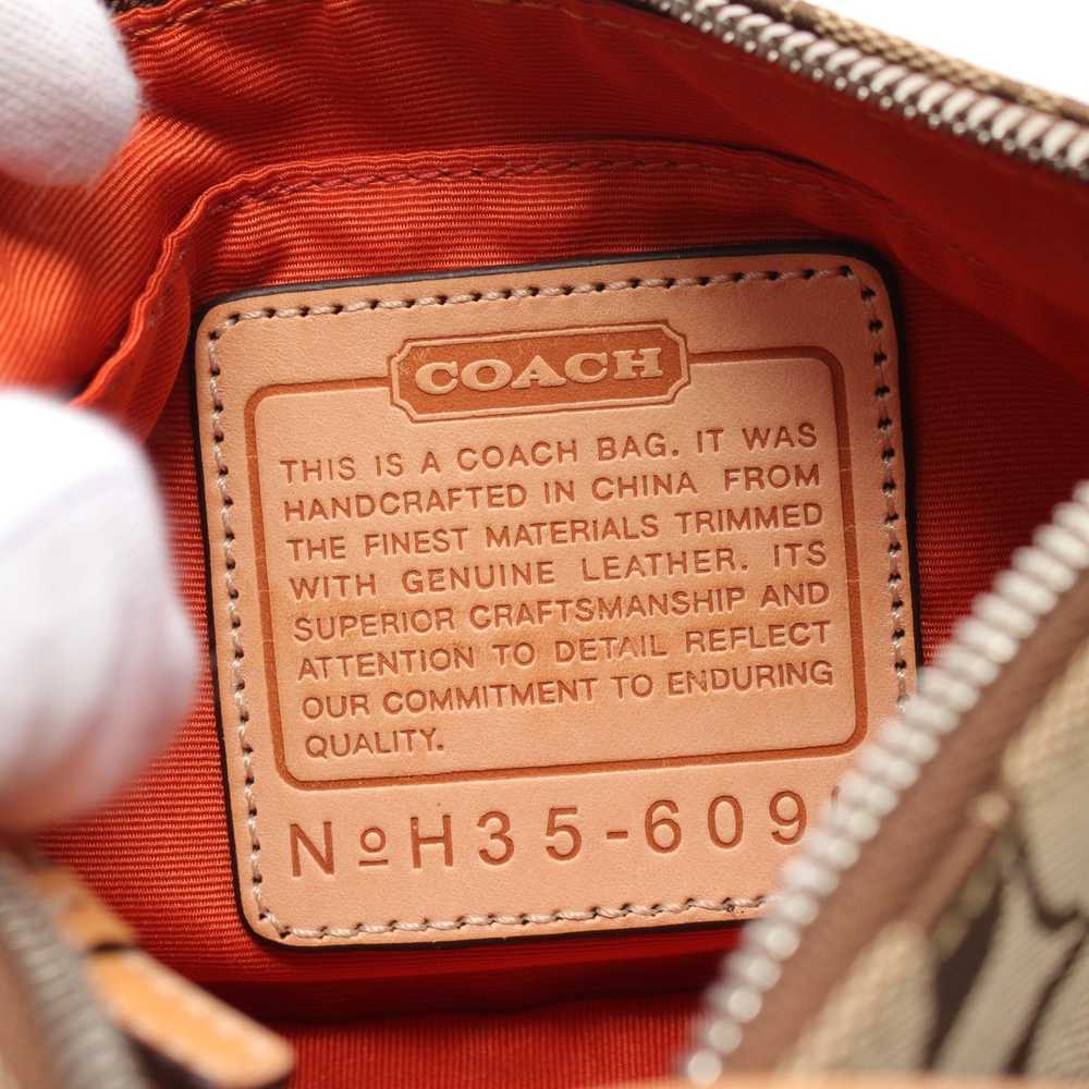 Coach Coach Signature Accessory Pouch Handbag Can… - image 4