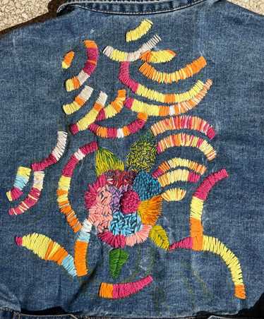 Designer Vintage Embroidered Jean jacket