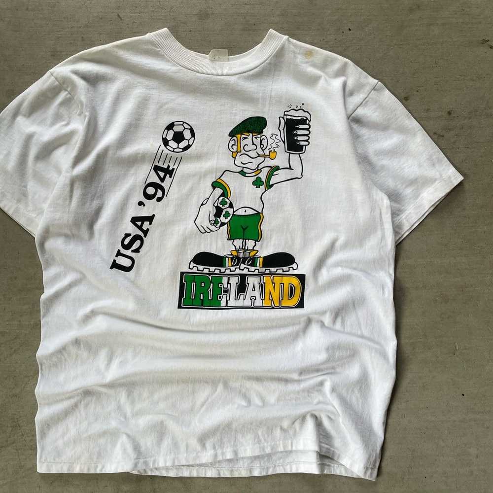 Designer × Streetwear × Vintage Vintage Soccer T … - image 2