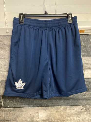 NHL × Streetwear Toronto maple leaf mesh shorts.