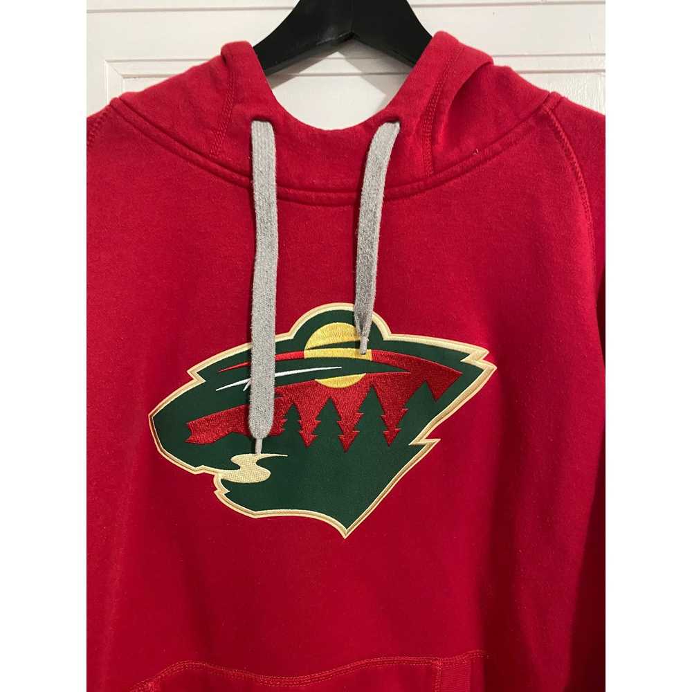 Antigua Minnesota Wild Stitched Hoodie Sweatshirt… - image 2