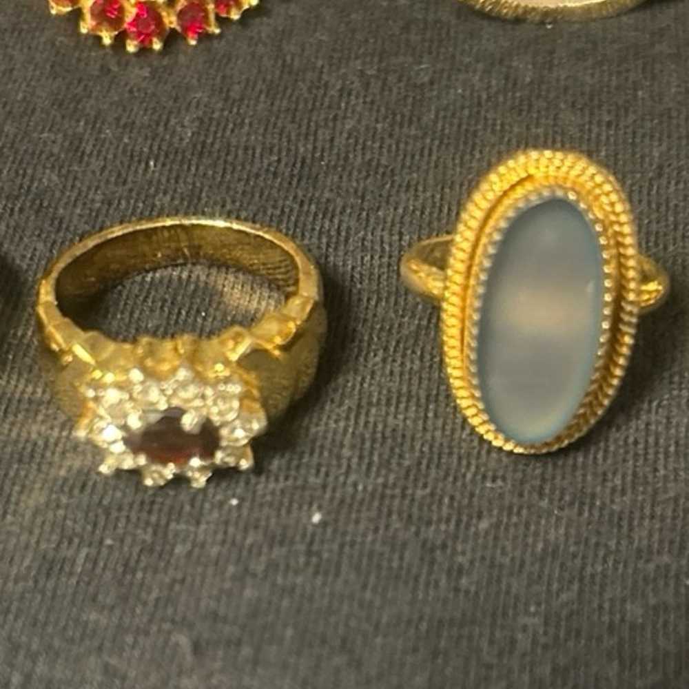 Vintage Costume Ring Lot - image 6