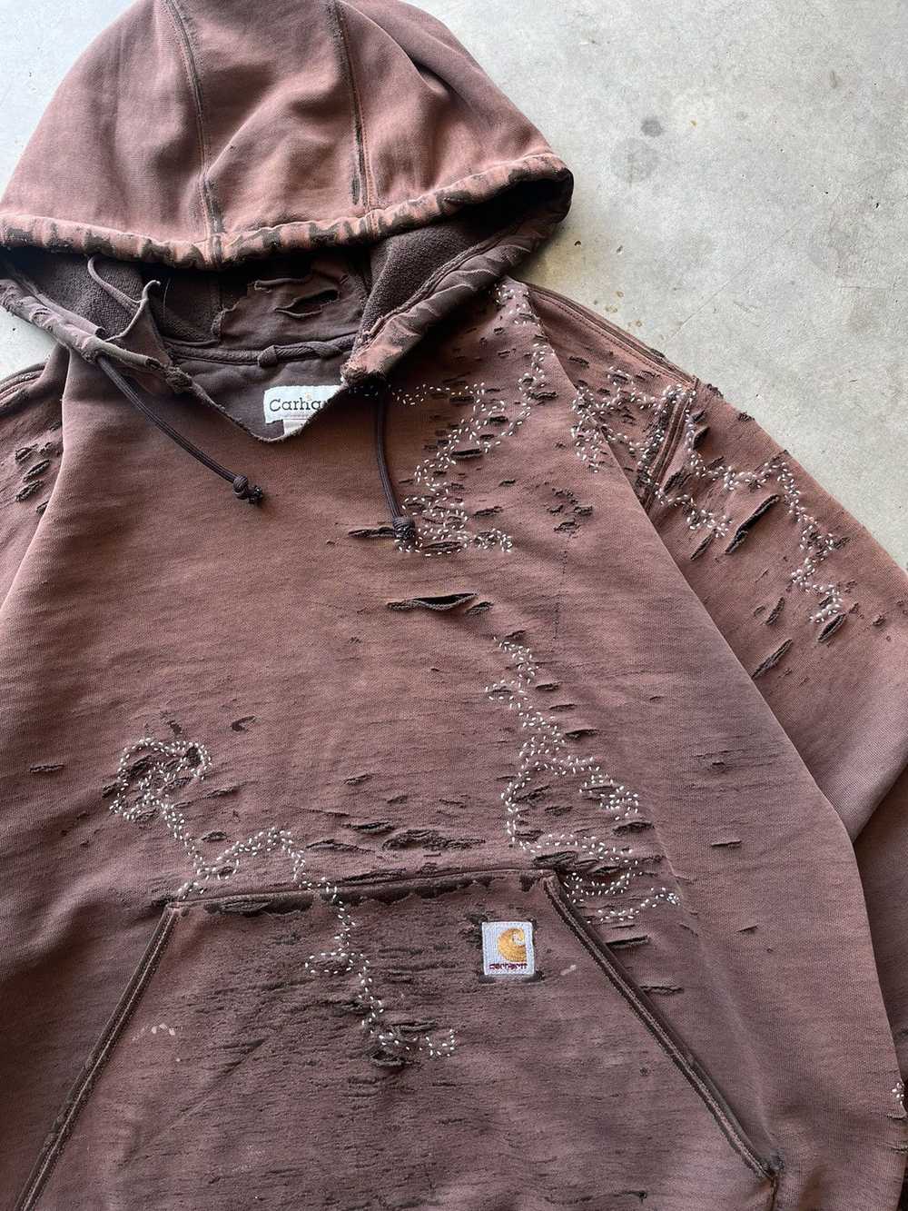 Carhartt × Vintage THRASHED SUN FADED REPAIRED BO… - image 2