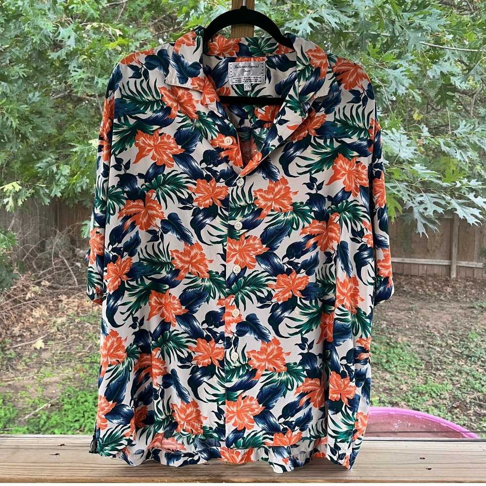 Izod Izod Club Vintage Hawaiian Button Down Shirt… - image 7