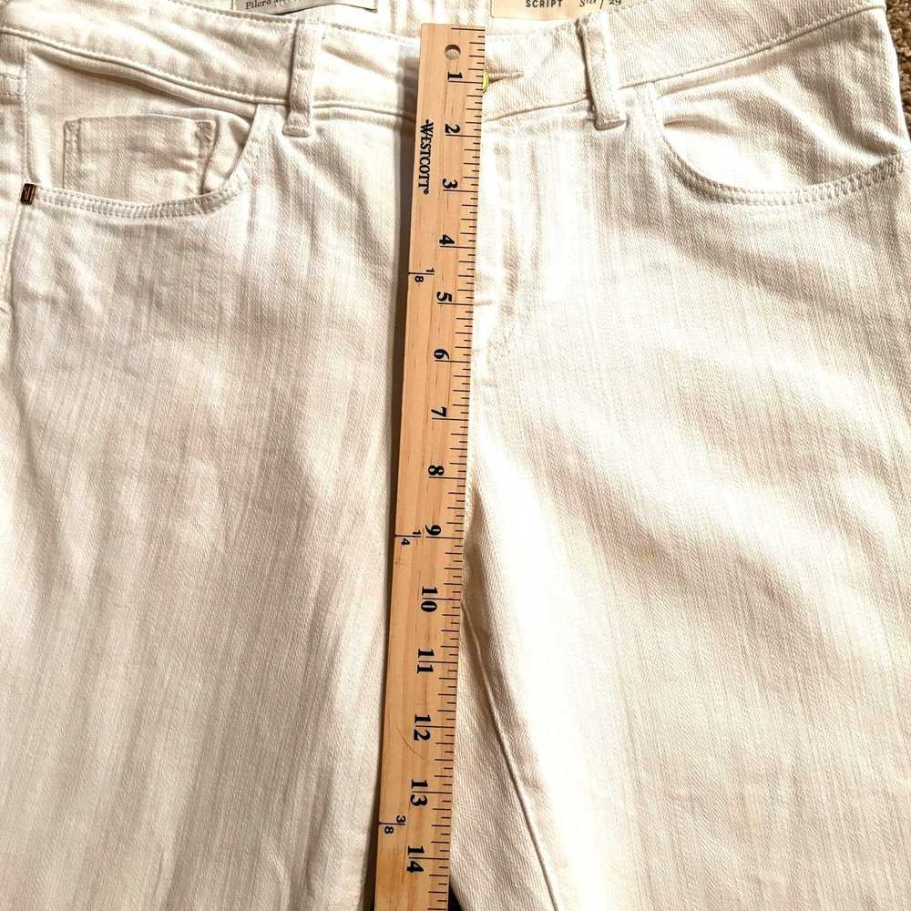 Anthropologie Pilcro Straight Fit Stretch Ivory W… - image 5