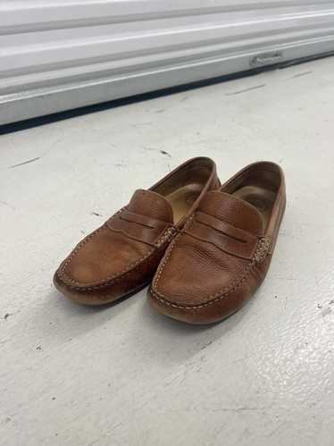 Designer Casual Tan Brown Leather Loafers