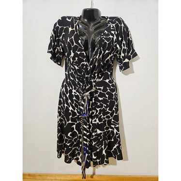 Just Cavalli Robert Cavalli Faux Wrap Dress Black… - image 1