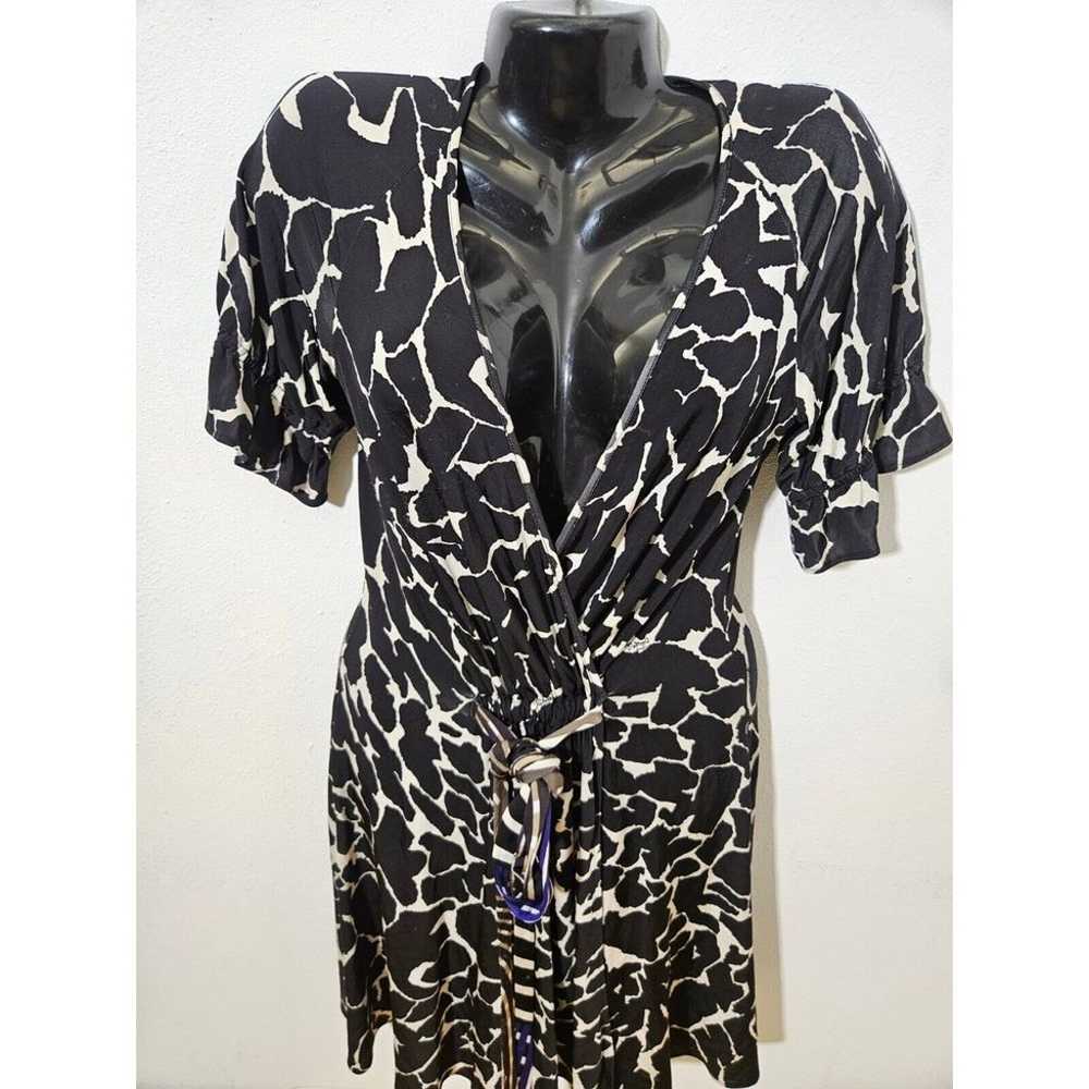 Just Cavalli Robert Cavalli Faux Wrap Dress Black… - image 2